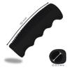 Retro Bicycle Grips, Black Rubber, Non-Slip, Soft, 1 Pair, 22 mm view 2