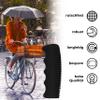 Retro Bicycle Grips, Black Rubber, Non-Slip, Soft, 1 Pair, 22 mm view 4
