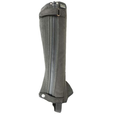 AK Washable Micro-Suede Riding Half Chaps AKRS-1032(W) (Black, 4XL)