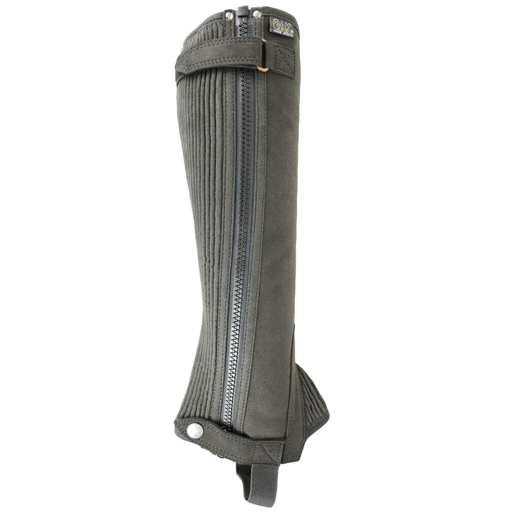 AK Washable Micro-Suede Riding Half Chaps AKRS-1032(W) (Black, 4XL)