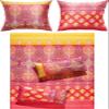 Erwin Müller Mako-Satin Bed Linen, Coral-Yellow, 1 x 135 x 220 cm + 1 x 40 x 80 cm view 1
