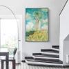Woman with a Parasol by Monet Canvas Painting Poster, Famous Wall Art for Living Room Decor, 80 x 120 cm (31 x 47 in), Inner Frame view 2