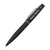 polar-effekt Black Metal Ballpoint Pen with Engraving, Twist-Action, Rubberized Surface view 1