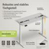 KRIEG HighDesk Basic Height-Adjustable Desk 140 x 80 cm | White + Maple view 3