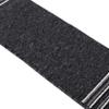 CAMILSON Stair Treads for Indoor and Outdoor Use, Non-Slip Carpet Pads, Pet Stair Covers, Set of 13, Line Dark Gray view 4
