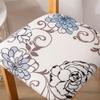 Highdi Dining Chair Seat Covers, 2-Pack, Stretch Spandex, Washable, Chrysanthemum view 3