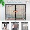 Magnetic Window Insect Screen, Self-Adhesive No-Drill Mosquito Curtain, Black, 39 x 64 in (100 x 165 cm) view 2