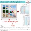 Magnetic Window Insect Screen, Self-Adhesive No-Drill Mosquito Curtain, Black, 39 x 64 in (100 x 165 cm) view 3