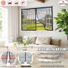 Magnetic Window Insect Screen, Self-Adhesive No-Drill Mosquito Curtain, Black, 39 x 64 in (100 x 165 cm) view 4
