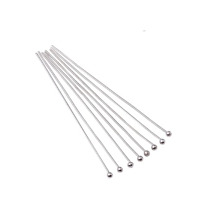 TOUUO 200-Piece Silver Ball Head Pins, 16/18/20/24/30/40/50 mm