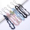 PTNKUIIY Colorful Gradient Natural Crystal Stone Phone Charm Lanyard view 2