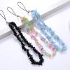 PTNKUIIY Colorful Gradient Natural Crystal Stone Phone Charm Lanyard view 4