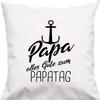 Kleckerliese Kids Pillow Cover, Dad Happy Father's Day Anchor, White, 40 x 40 cm view 1