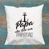 Kleckerliese Kids Pillow Cover, Dad Happy Father's Day Anchor, White, 40 x 40 cm view 3