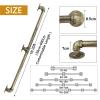 CNFDDM 270 cm Handrail for Stairs, Antique Brass Wrought-Iron Pipe Railing view 2