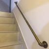 CNFDDM 270 cm Handrail for Stairs, Antique Brass Wrought-Iron Pipe Railing view 3