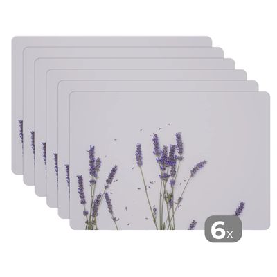 Lavender Blossom Placemats, Set of 6, 45 x 30 cm