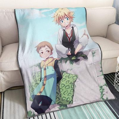 The Seven Deadly Sins King and Meliodas Against the Wall 3D Printed Flannel Micro-Fleece Blanket
