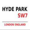 Tin Sign 20 x 30 cm Hyde Park SW7 London England Heide Park White Plaque Wall Decor Bar Pub Café Collector's Gift view 1