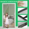 Magnetic Insect Screen Door Curtain, 150 x 260 cm, Gray view 2