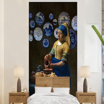 Wallpaper, Photo Wallpaper, Wall Decor, 145 x 220 cm, The Milkmaid – Vermeer – Girl with a Pearl Earring
