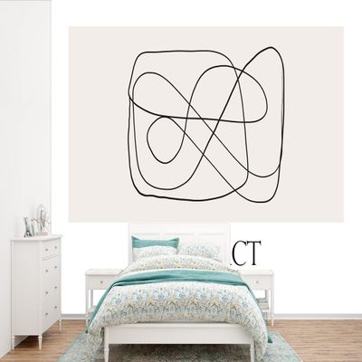 Abstract Line Art Photo Wallpaper 600 x 400 cm