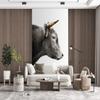 Photo Wallpaper Wall Decor 165 x 220 cm Scottish Highlander - Gold - Black view 4