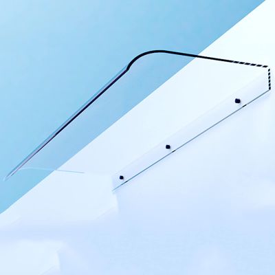 LXLIGHTS Front Door Canopy, Clear Outdoor Awning for UV, Rain and Snow Protection, 50 x 100 cm