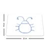 Bonamaison Rectangular Pop Art Digitally Printed Mouse Pad, Non-Slip Base, for Office and Home, 22 x 18 cm view 4