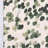 SCHÖNER LEBEN. Leaf Digital-Print Tablecloth, Off-White/Green view 4