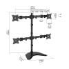 13–27 in. Quad-Screen Monitor Desk Stand, Freestanding VESA Mount with Enlarged Base view 2