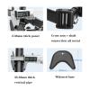 13–27 in. Quad-Screen Monitor Desk Stand, Freestanding VESA Mount with Enlarged Base view 3