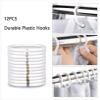 Natural Marble Print Shower Curtain, Machine Washable, White and Gray, 100 x 200 cm (W x H) view 3