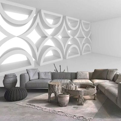 HDHGKYY Self-Adhesive PVC Wall Mural, Modern Geometric 3D Pattern Wallpaper for Living Room and Bedroom Decor
