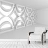 HDHGKYY Self-Adhesive PVC Wall Mural, Modern Geometric 3D Pattern Wallpaper for Living Room and Bedroom Decor view 2