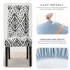 Dining Chair Covers, Stretch Spandex, Removable and Washable, Parsons Chair Covers for Hotel, Office, Ceremony, Banquet and Wedding, 2 Pieces view 3