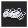 10-Piece White VMQ Silicone O-Ring Seals, 5 mm CS, 110 mm OD, 100 mm ID view 1