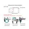 10-Piece White VMQ Silicone O-Ring Seals, 5 mm CS, 110 mm OD, 100 mm ID view 2