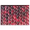 Feeby 1-Piece Canvas Wall Art, 60 x 40 cm, Red Rose Flowers, Abstract Geometric Pattern view 2