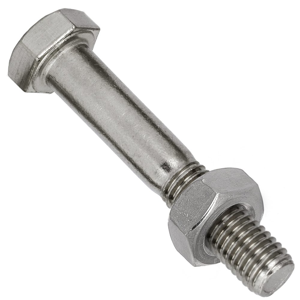 M6x150 Hex Bolts with Shaft and Hex Nuts, 20-Piece Set, DIN 931 + DIN 934