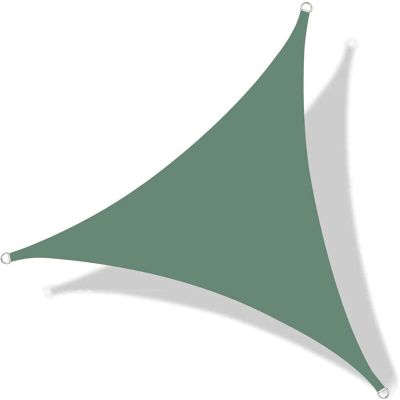 ZHANGY Triangle Sun Shade Sail, 2.4 x 2.4 x 2.4 m, with Mounting Kit