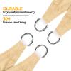 ZHANGY Triangle Sun Shade Sail, 2.4 x 2.4 x 2.4 m, with Mounting Kit view 3