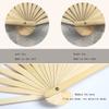 Belly Dance Silk Fan, Extended Dance Fan, Mulberry Silk, Left or Right Fan view 4