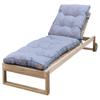 Bielik Quilted Outdoor Lounger Cushion, Gray view 1