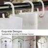 Banemi Modern Butterfly Shower Curtain, Polyester, 165 x 200 cm, for Corner Showers, with 12 Rings view 4