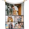 Personalized Photo & Text Flannel Throw Blanket view 1