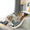 Personalized Photo & Text Flannel Throw Blanket view 3