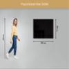 Artforma Illuminated Bathroom Mirror, 100 x 80 cm, Custom-Made, Frameless view 2