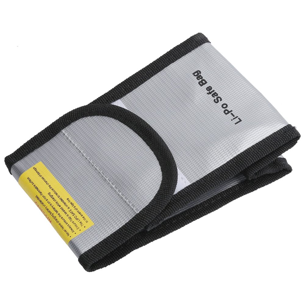 Fireproof Document Bag, 3.0 x 4.0 x 5.9 in., Portable Waterproof Safety Storage Bag