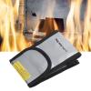 Fireproof Document Bag, 3.0 x 4.0 x 5.9 in., Portable Waterproof Safety Storage Bag view 3